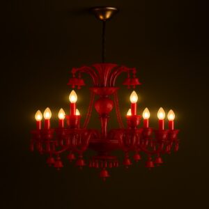 Scarlet Majesty - Red Royal Chandelier