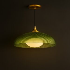 Olive Glow - Designer Green Pendant Light