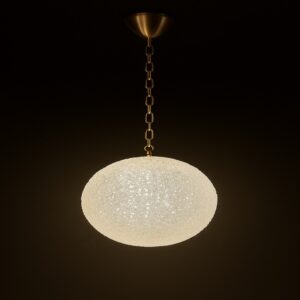 Luxe Frosted Orb Pendant Light