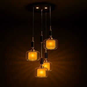 AmberGlow – Modern Hanging Glass Pendant Light