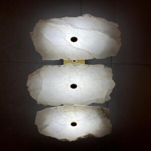 Lunara Slate – Raw Stone Ceiling Light