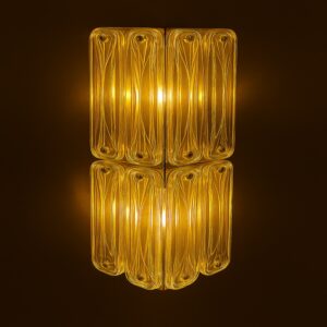 Golden Prism – Modern Vertical Wall Light