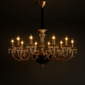 Imperial Crown – Classic Gold Luxury Chandelier